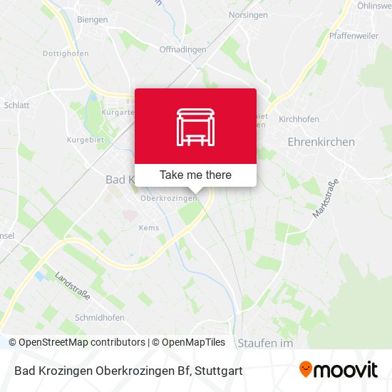Bad Krozingen Oberkrozingen Bf map
