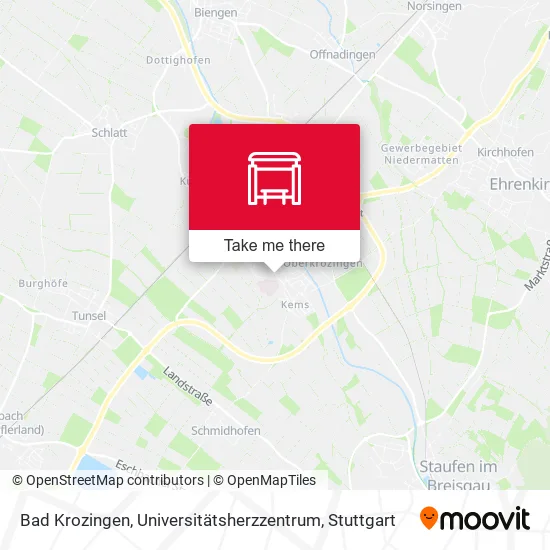 Карта Bad Krozingen, Universitätsherzzentrum