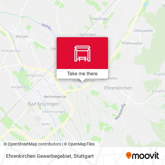 Ehrenkirchen Gewerbegebiet map