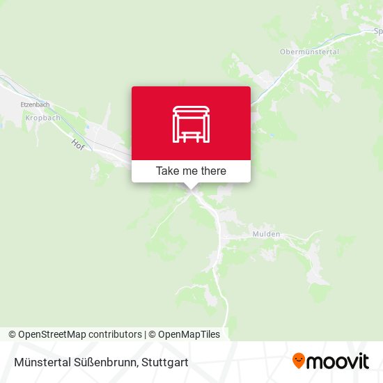 Münstertal Süßenbrunn map