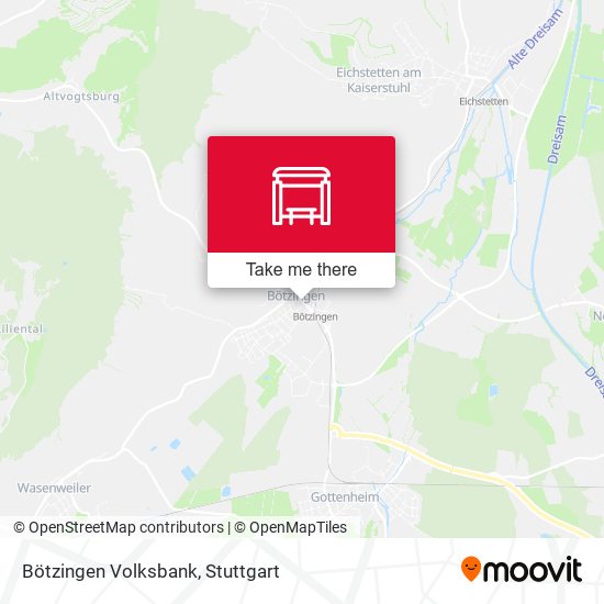 Bötzingen Volksbank map