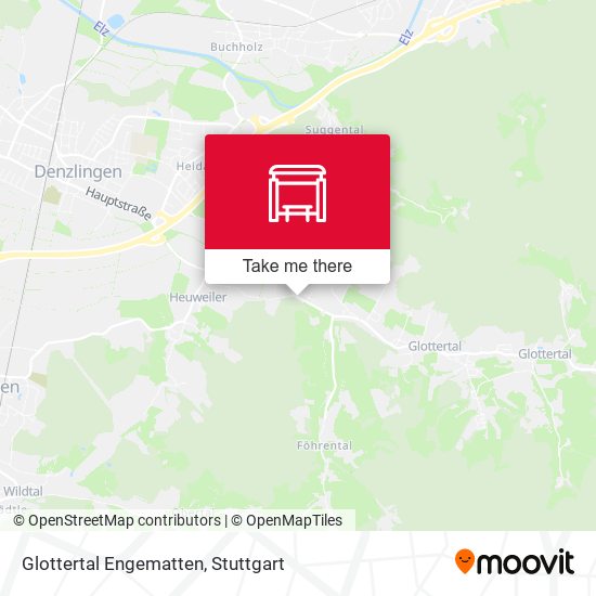 Glottertal Engematten map