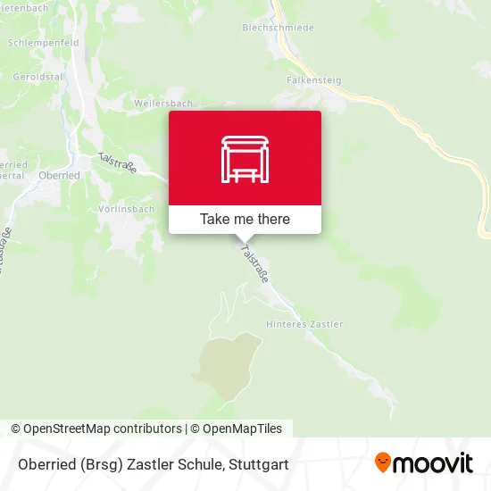 Карта Oberried (Brsg) Zastler Schule