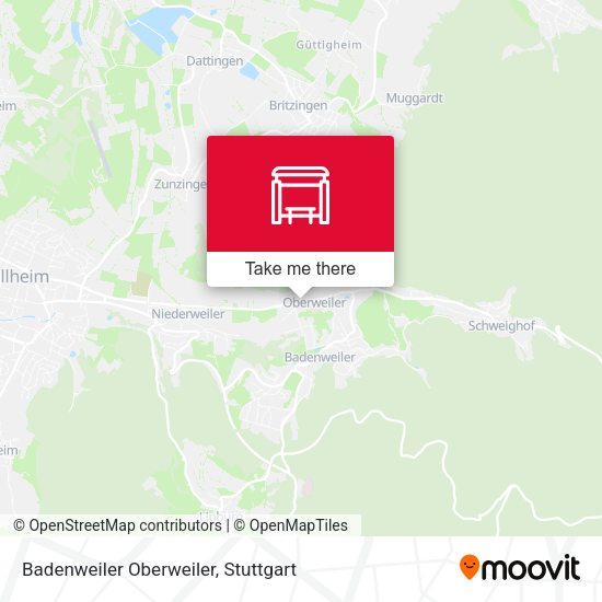 Badenweiler Oberweiler map