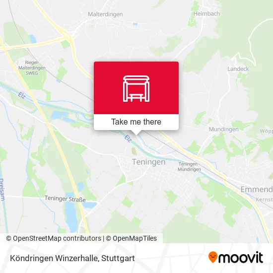 Карта Köndringen Winzerhalle