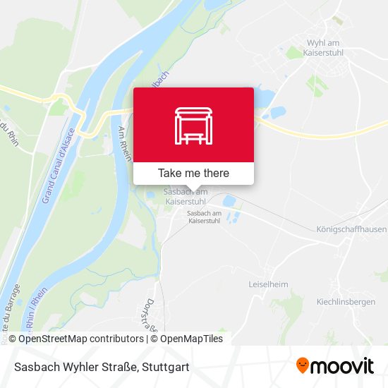 Sasbach Wyhler Straße map