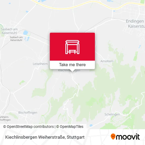 Карта Kiechlinsbergen Weiherstraße