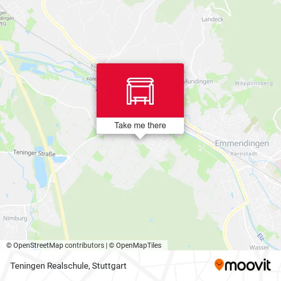 Карта Teningen Realschule