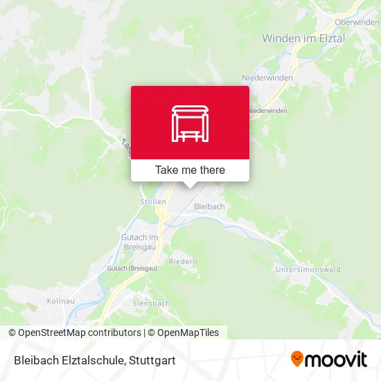 Карта Bleibach Elztalschule