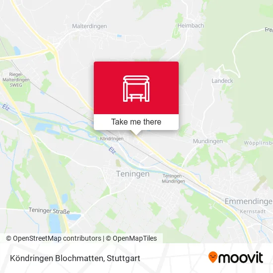 Карта Köndringen Blochmatten