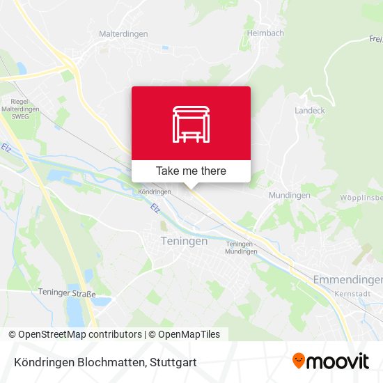 Köndringen Blochmatten map