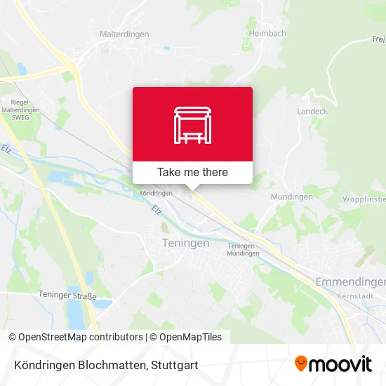 Карта Köndringen Blochmatten