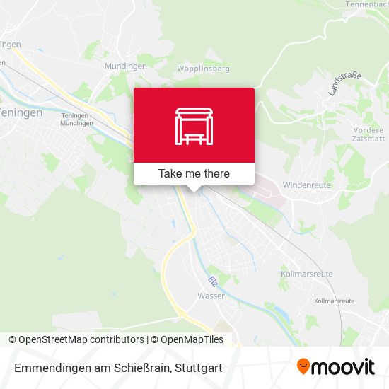 Emmendingen am Schießrain map