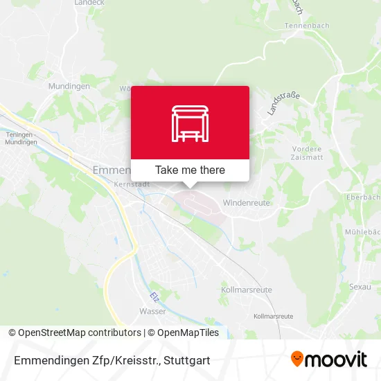 Карта Emmendingen Zfp/Kreisstr.