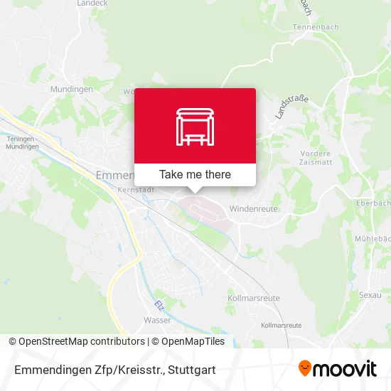 Карта Emmendingen Zfp/Kreisstr.