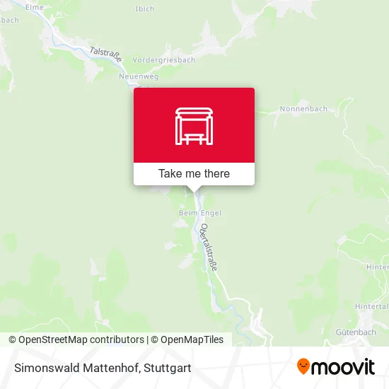 Simonswald Mattenhof map