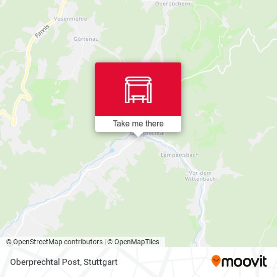 Карта Oberprechtal Post