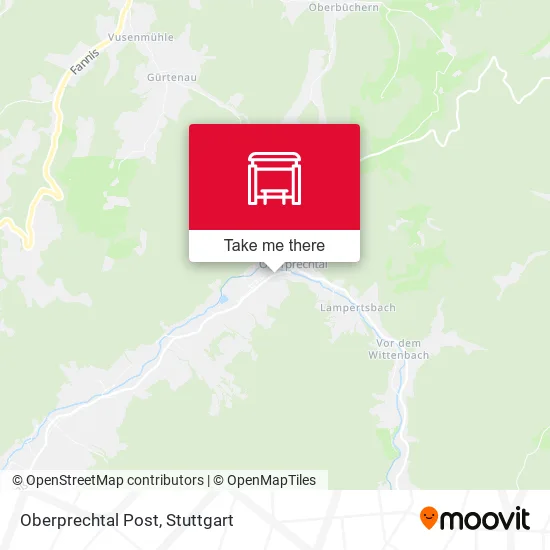 Карта Oberprechtal Post