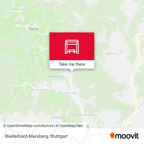 Карта Biederbach Mersberg