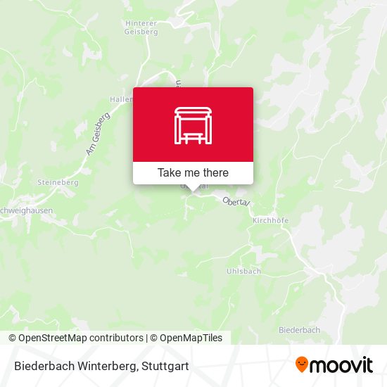 Biederbach Winterberg map
