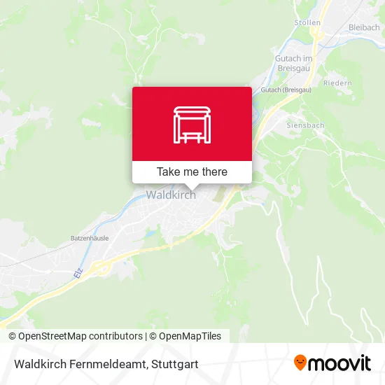 Карта Waldkirch Fernmeldeamt
