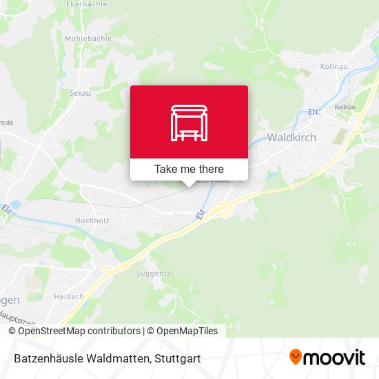 Batzenhäusle Waldmatten map