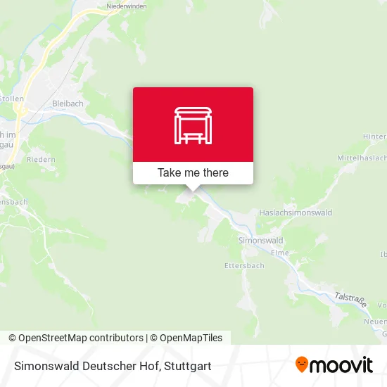 Simonswald Deutscher Hof map