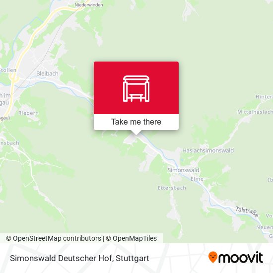 Simonswald Deutscher Hof map