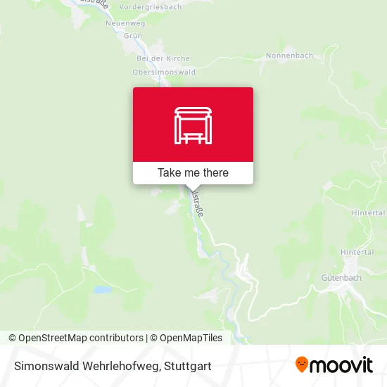 Карта Simonswald Wehrlehofweg