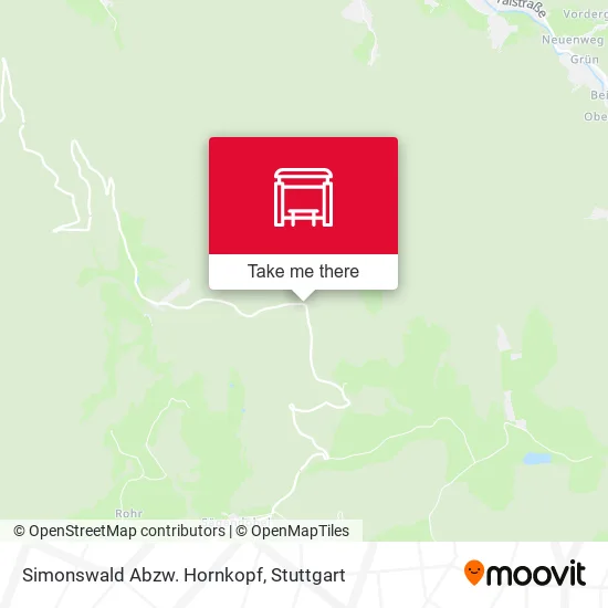 Карта Simonswald Abzw. Hornkopf