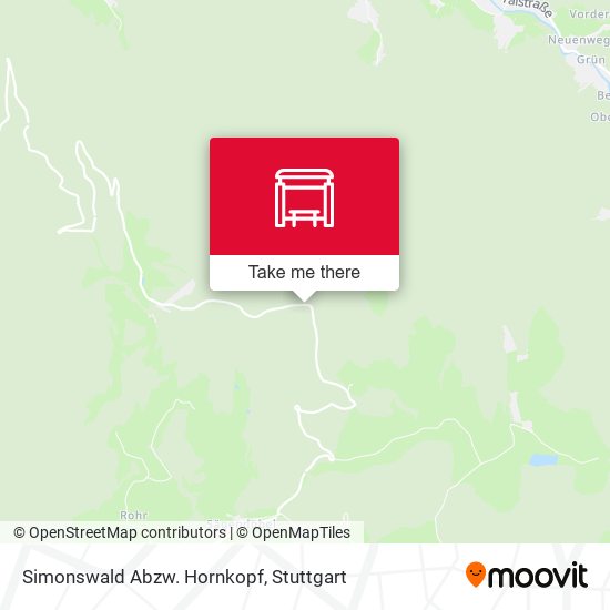 Simonswald Abzw. Hornkopf map
