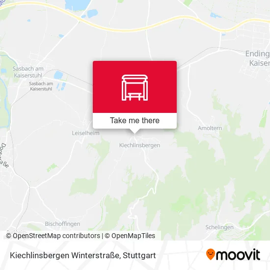 Карта Kiechlinsbergen Winterstraße