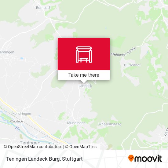 Карта Teningen Landeck Burg