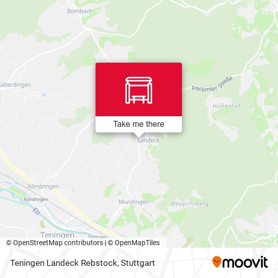 Teningen Landeck Rebstock map