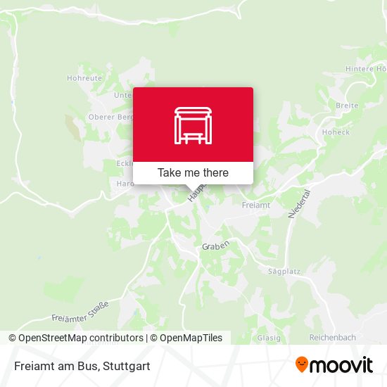 Карта Freiamt am Bus