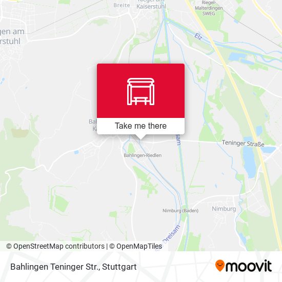 Карта Bahlingen Teninger Str.