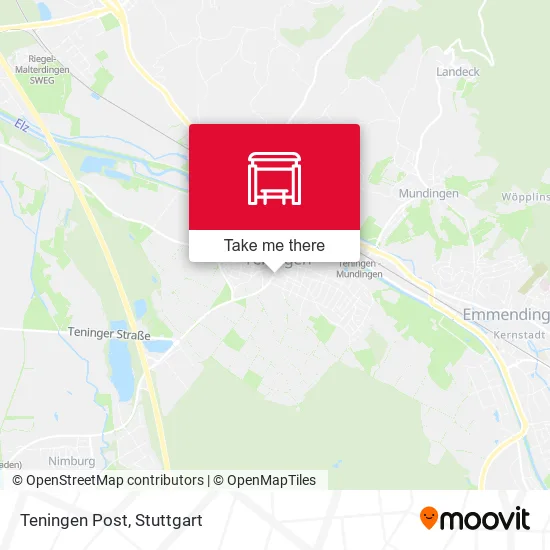 Карта Teningen Post