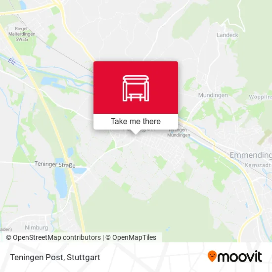 Карта Teningen Post