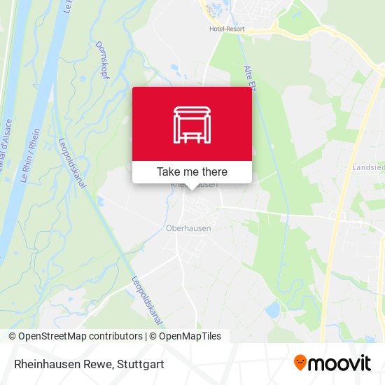 Rheinhausen Rewe map