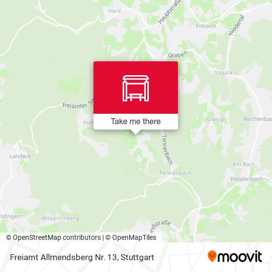 Freiamt Allmendsberg Nr. 13 map