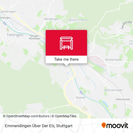 Карта Emmendingen Über Der Elz