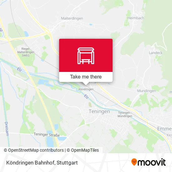 Карта Köndringen Bahnhof