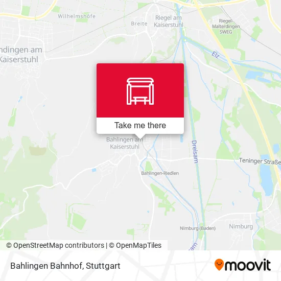 Карта Bahlingen Bahnhof