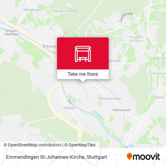 Emmendingen St-Johannes-Kirche map