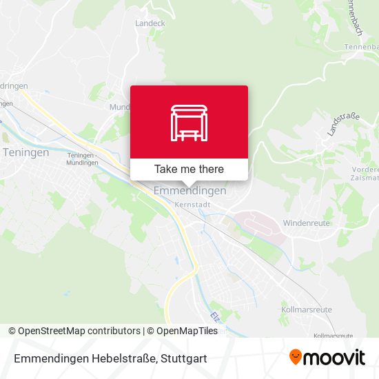 Emmendingen Hebelstraße map