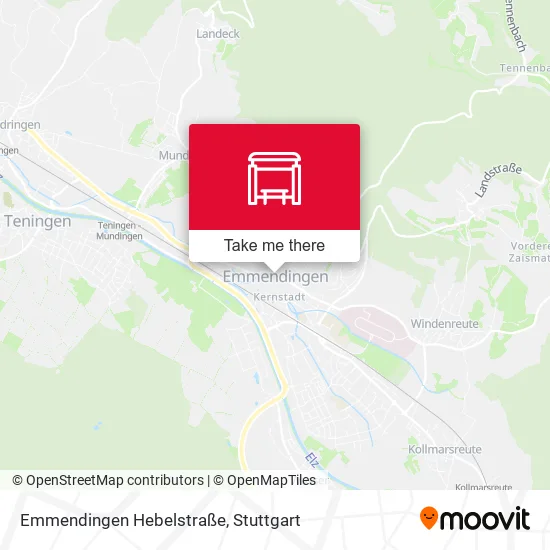 Карта Emmendingen Hebelstraße