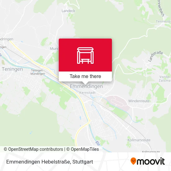Карта Emmendingen Hebelstraße