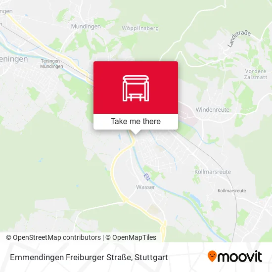 Карта Emmendingen Freiburger Straße