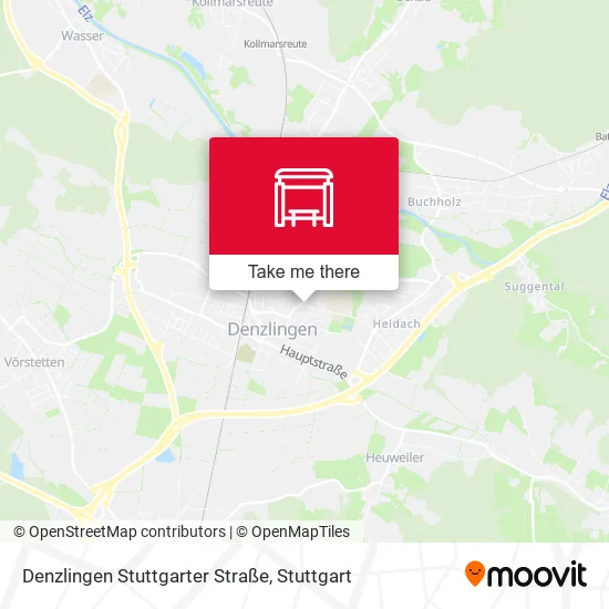 Карта Denzlingen Stuttgarter Straße