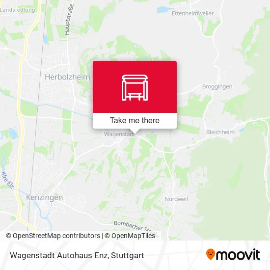 Карта Wagenstadt Autohaus Enz